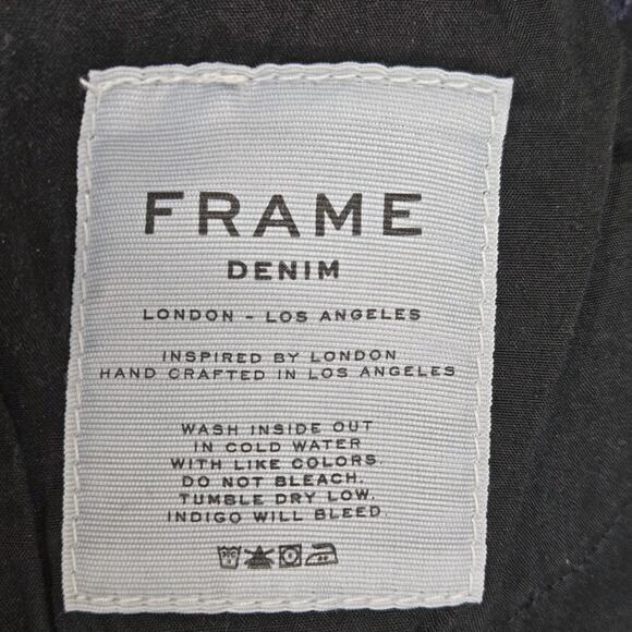 Frame Denim Le High Flare Jeans Womens 30 Dark Wash Cowgirl Rockabilly Boho USA - Picture 9 of 13